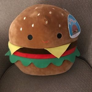 Squishmallows 12” Carl Cheeseburger NWTs